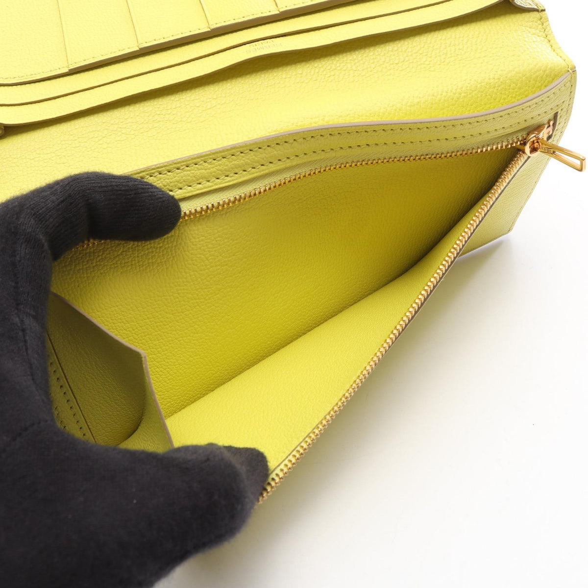 Hermès Bearn Soufflet · Chèvre Leather