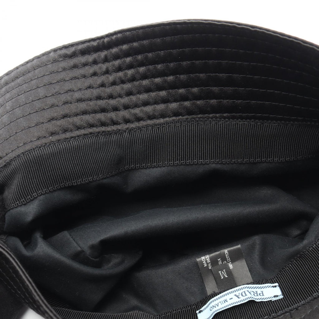 Prada Triangle Logo · Silk Bucket Hat