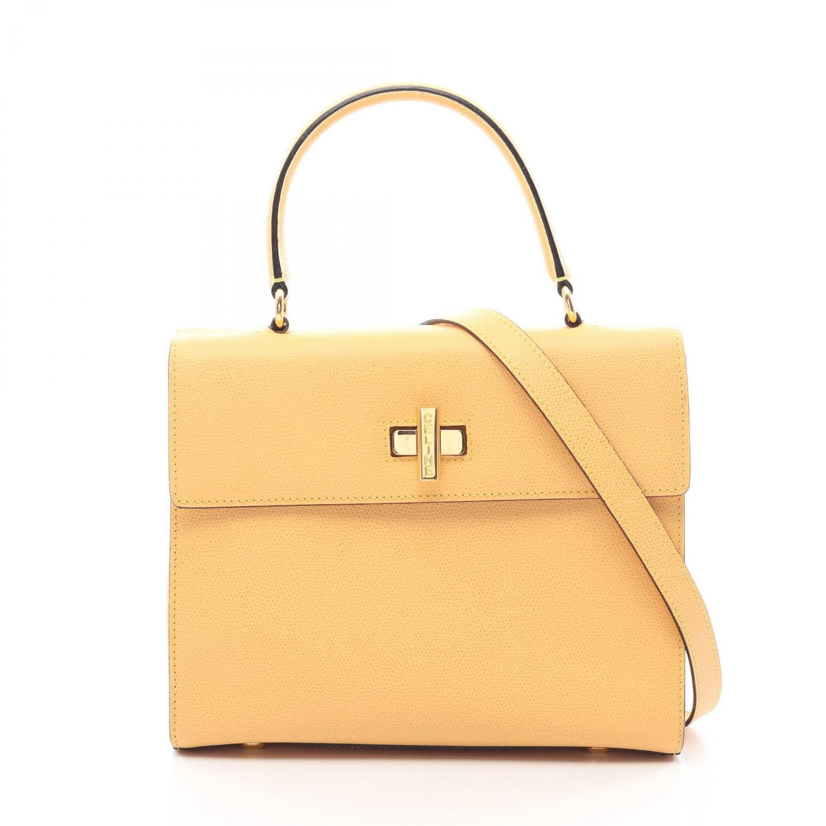 Celine Turnlock · Leather · 2WAY