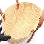 Loewe Eclipse Basket · Leather Raffia