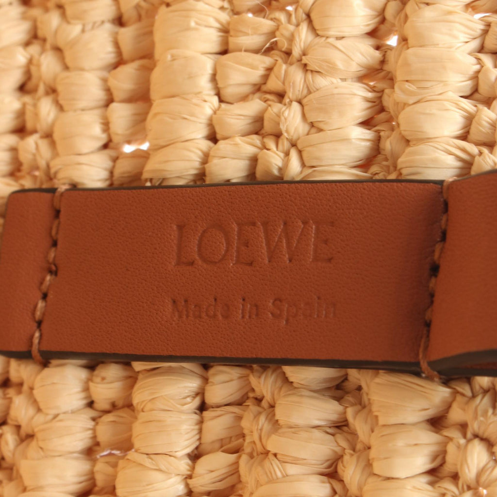 Loewe Eclipse Basket · Leather Raffia