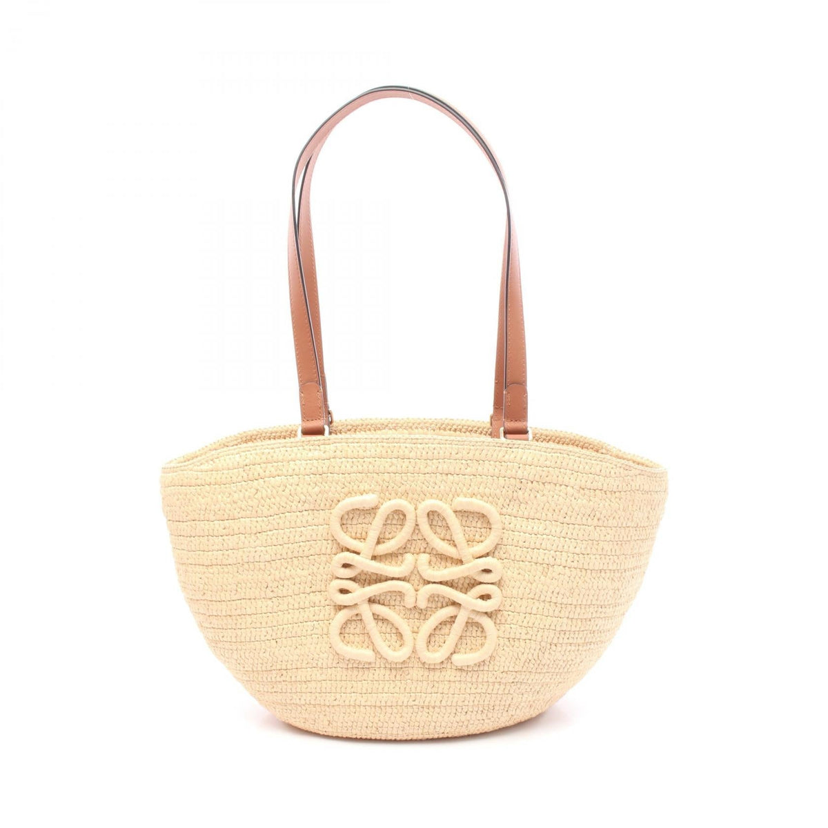 Loewe Eclipse Basket · Leather Raffia