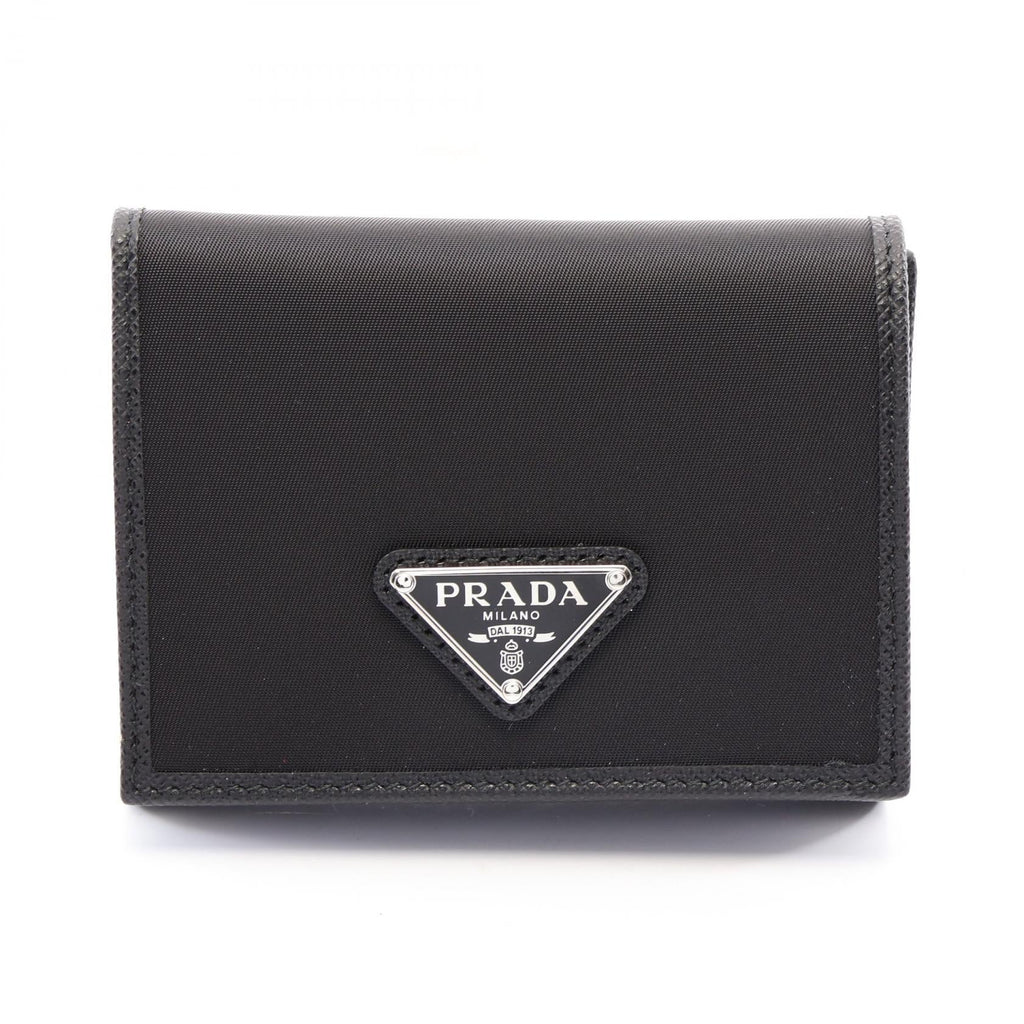 Prada Tessuto+Saffiano · Tri-fold Wallet