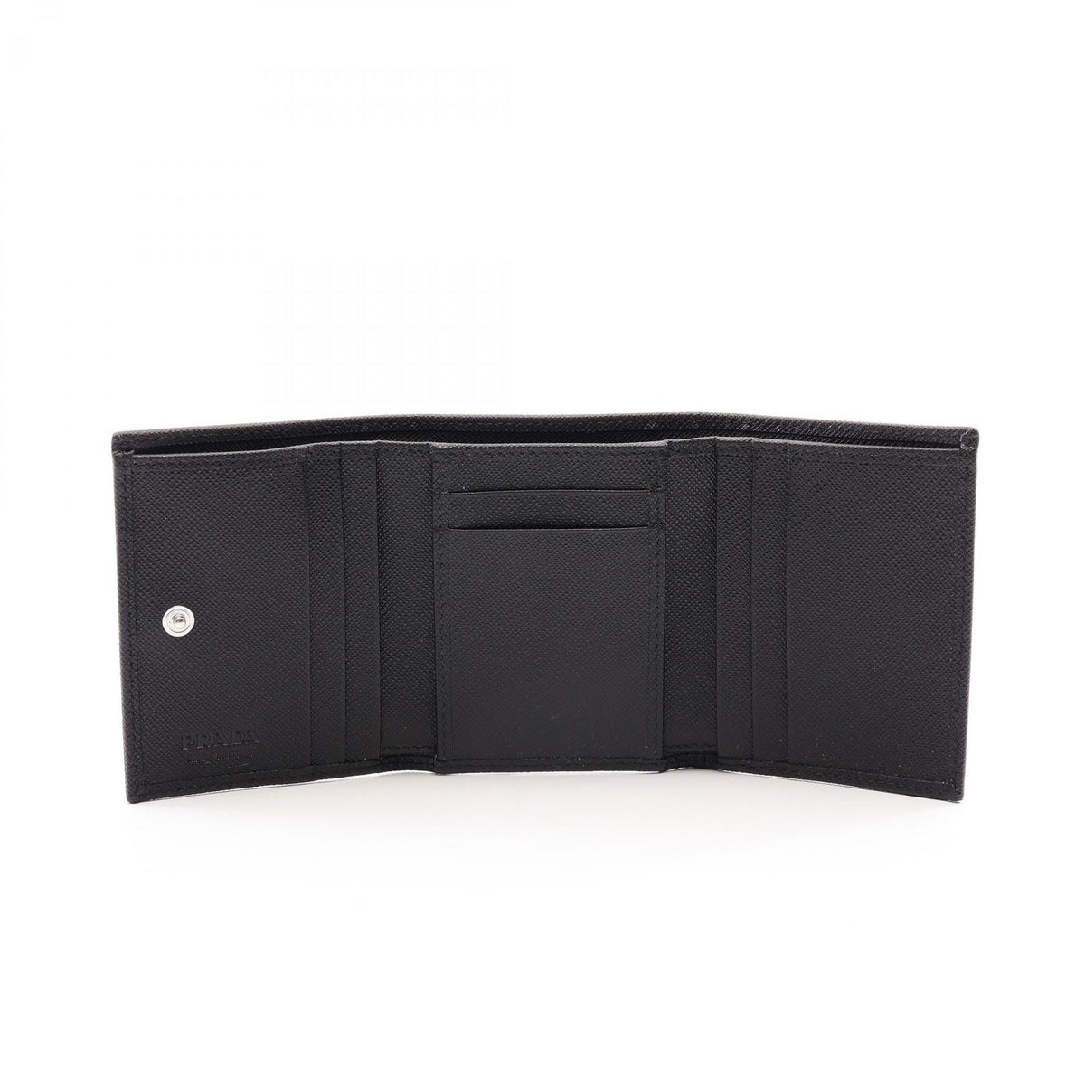 Prada Tessuto+Saffiano · Tri-fold Wallet