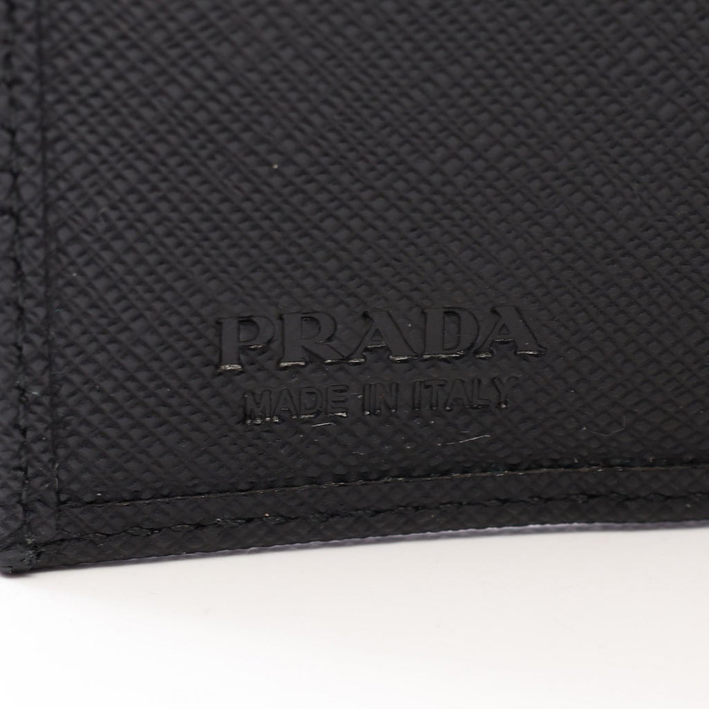 Prada Tessuto+Saffiano · Tri-fold Wallet