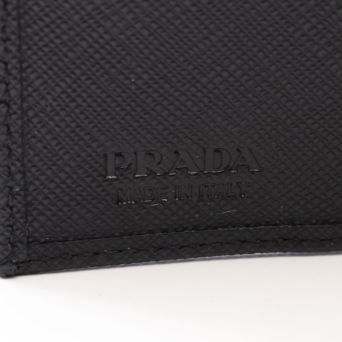 Prada Tessuto+Saffiano · Tri-fold Wallet