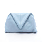 BOTTEGA VENETA Triangle Flap Clutch · Leather