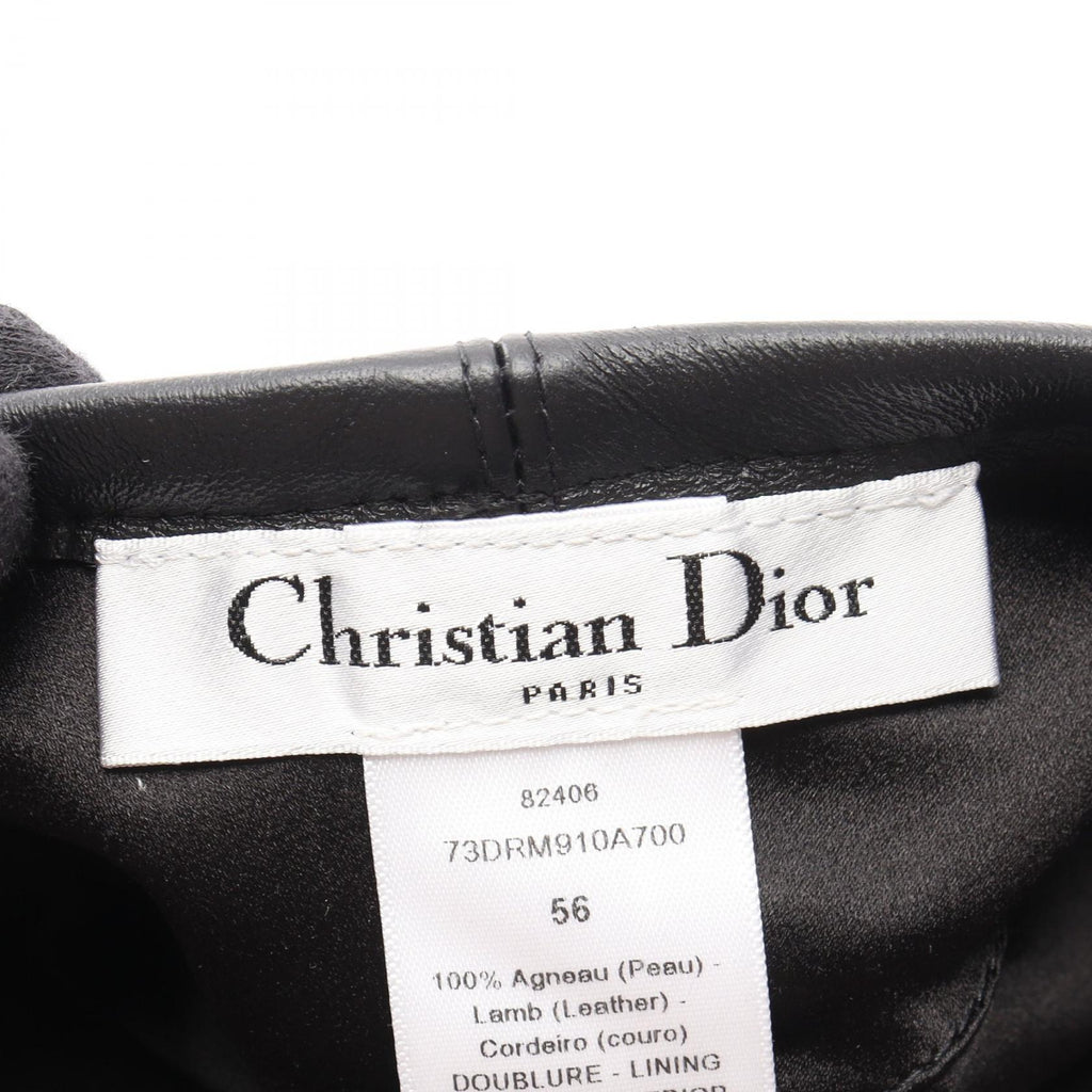 Dior D-Dream · Metal Logo Beret · Leather