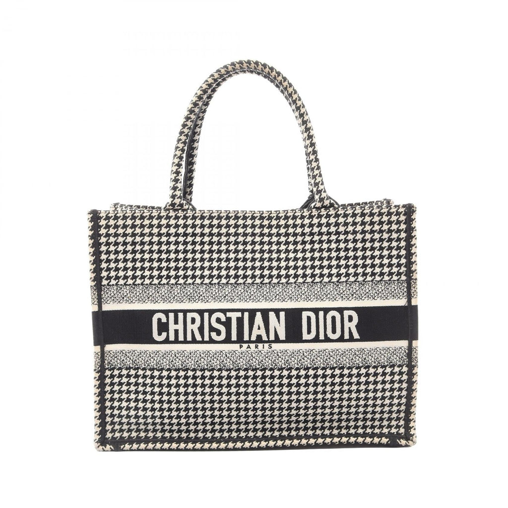 Dior Book Tote · Houndstooth · Canvas