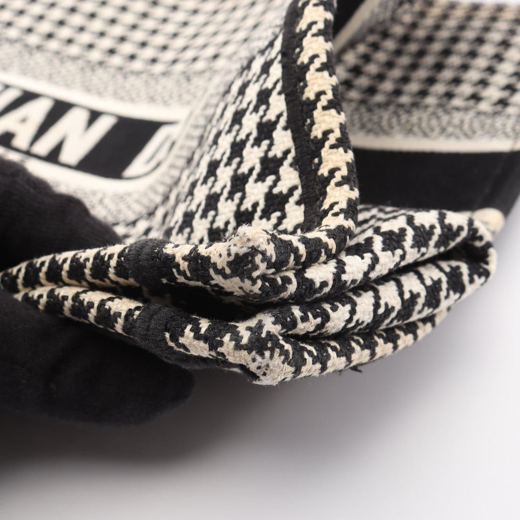 Dior Book Tote · Houndstooth · Canvas