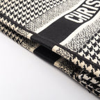 Dior Book Tote · Houndstooth · Canvas