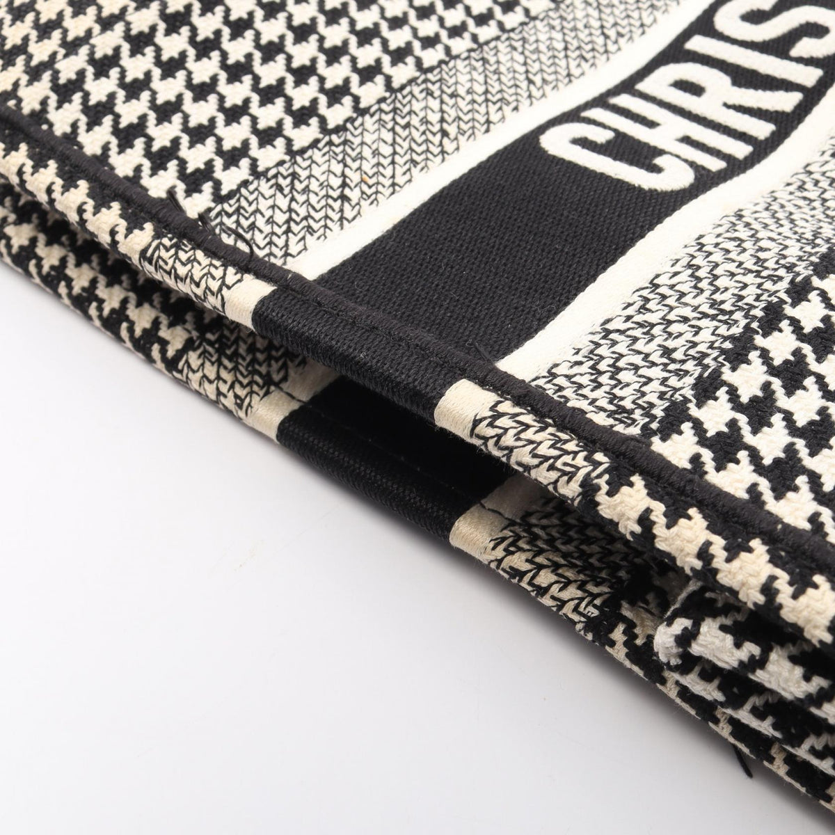 Dior Book Tote · Houndstooth · Canvas