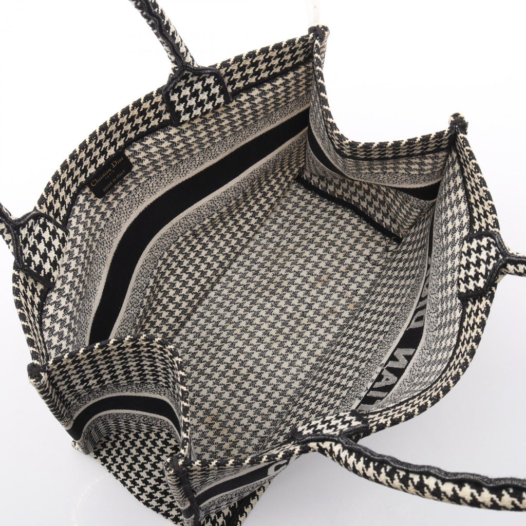 Dior Book Tote · Houndstooth · Canvas