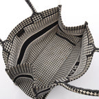 Dior Book Tote · Houndstooth · Canvas