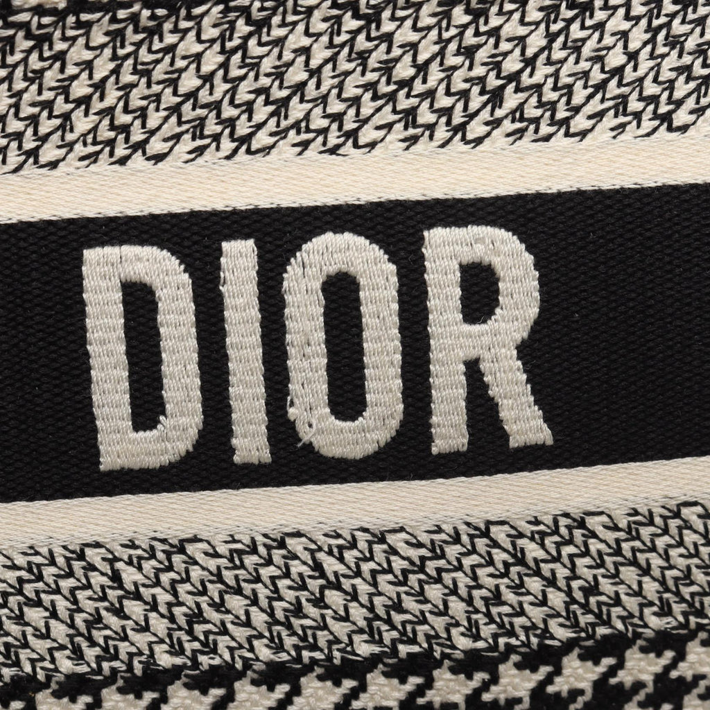 Dior Book Tote · Houndstooth · Canvas
