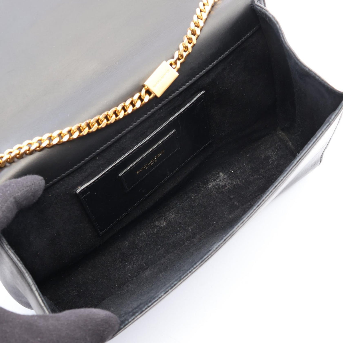 Saint Laurent Kate · Monogram Leather