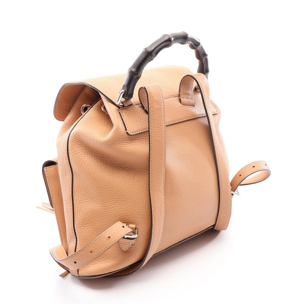 GUCCI Bamboo Rucksack · Leather