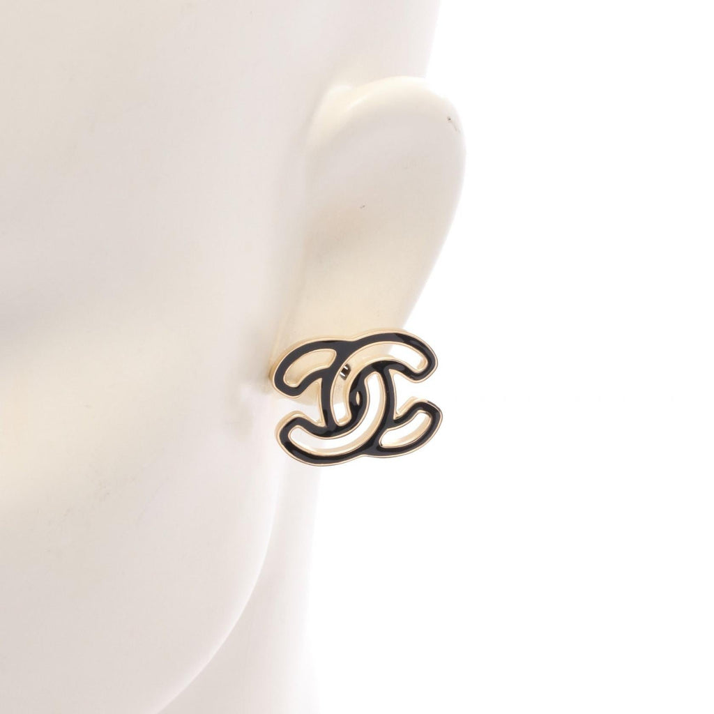 Chanel COCO Mark · Gold Plated Earrings