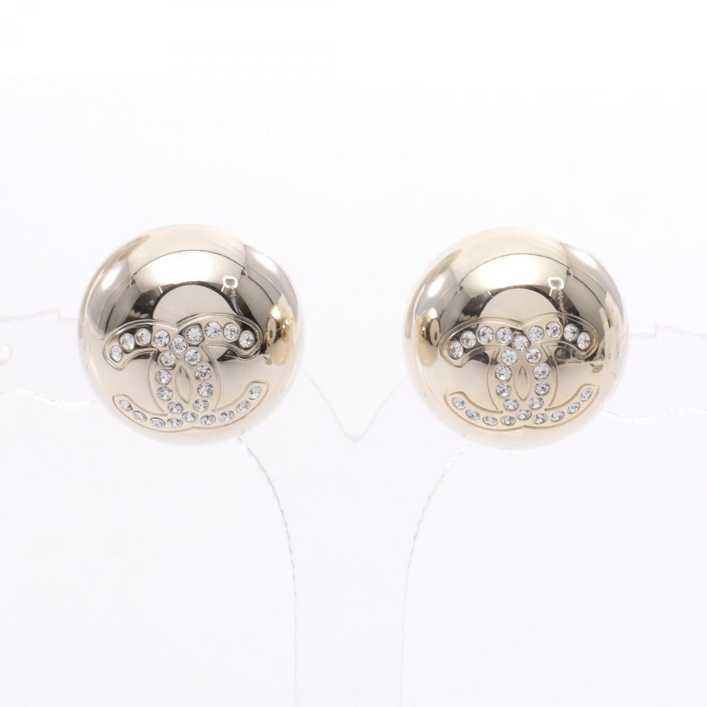 Chanel COCO Mark Ball · Rhinestone Earrings