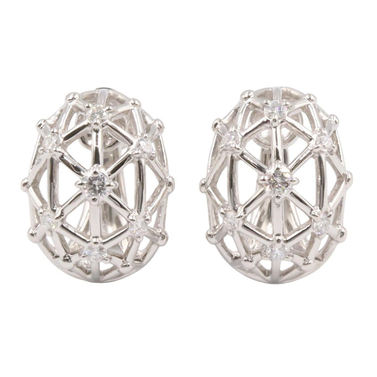 TASAKI · Platinum Diamond Earrings