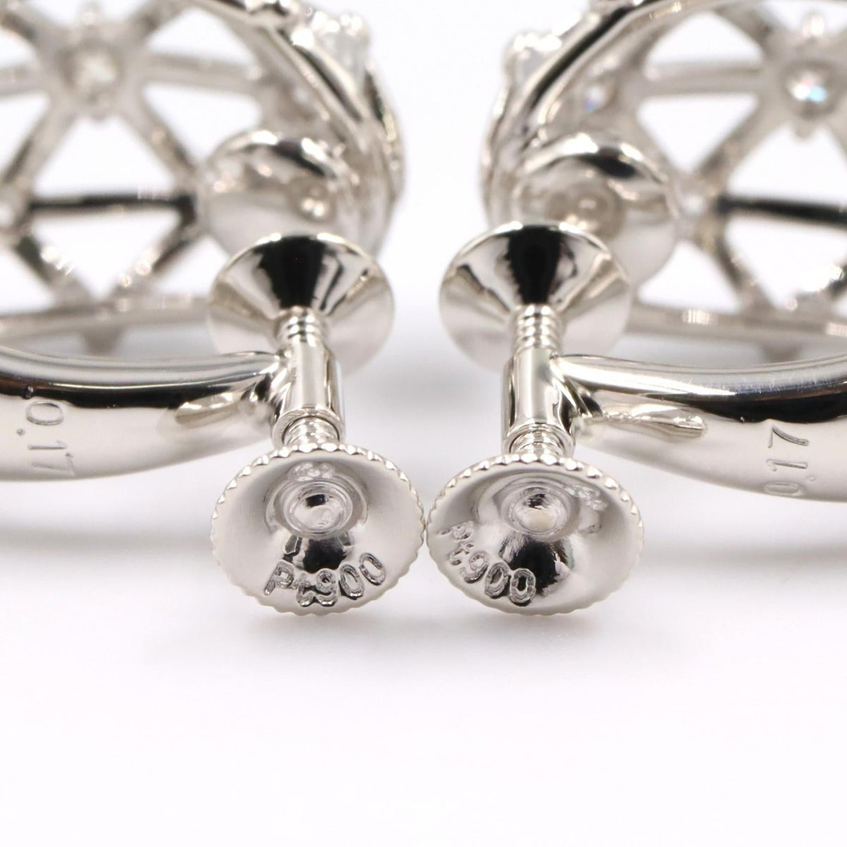 TASAKI · Platinum Diamond Earrings