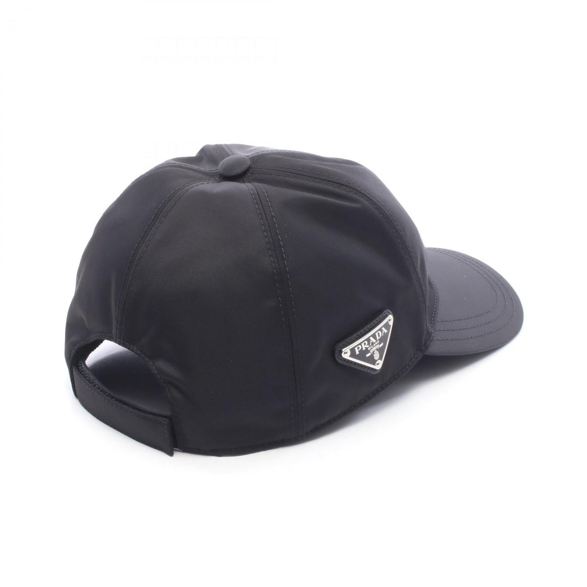 PRADA Re Nylon Triangle Logo Cap