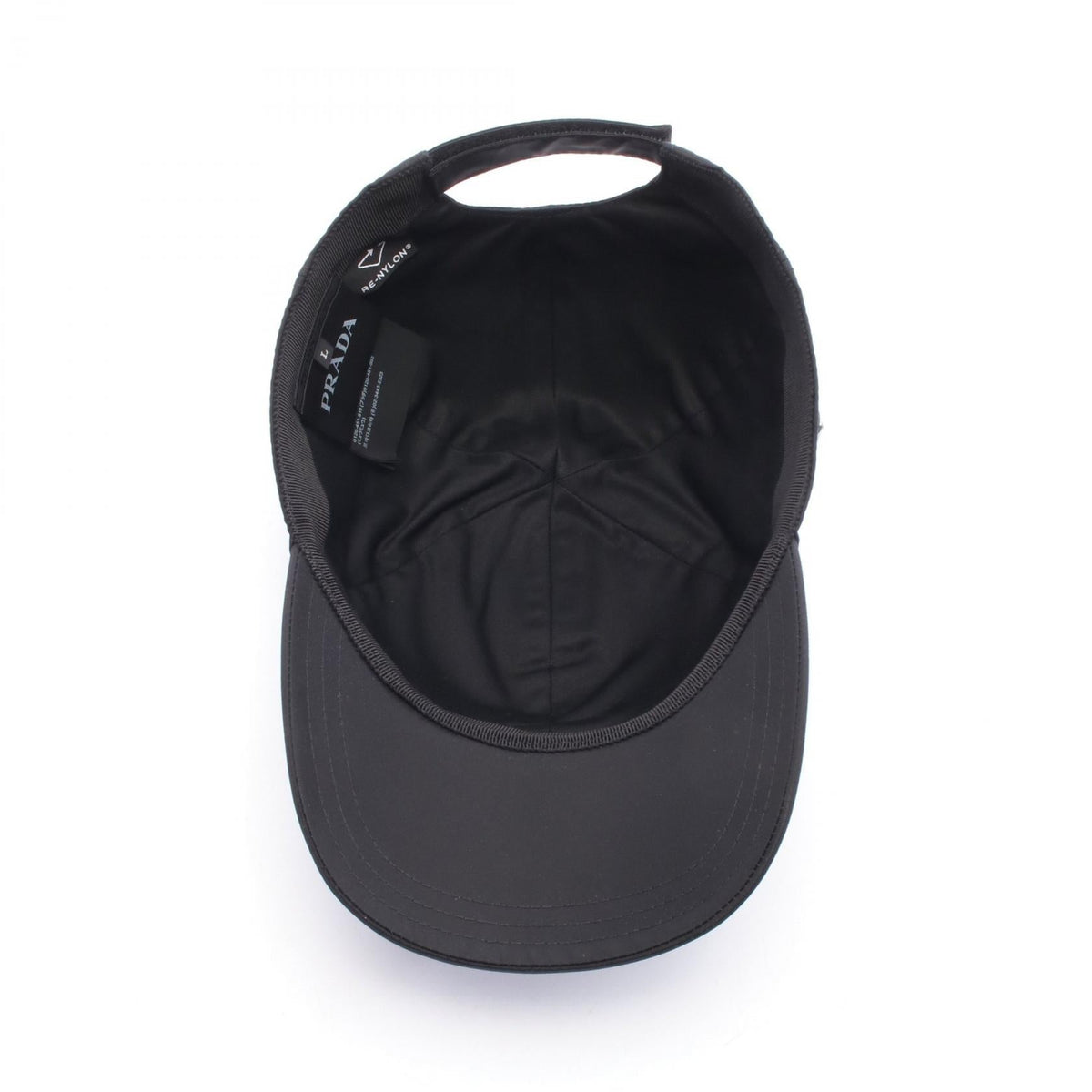 PRADA Re Nylon Triangle Logo Cap