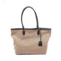 Prada Logo Jacquard · Canvas & Leather Tote