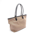 Prada Logo Jacquard · Canvas & Leather Tote