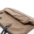 Prada Logo Jacquard · Canvas & Leather Tote
