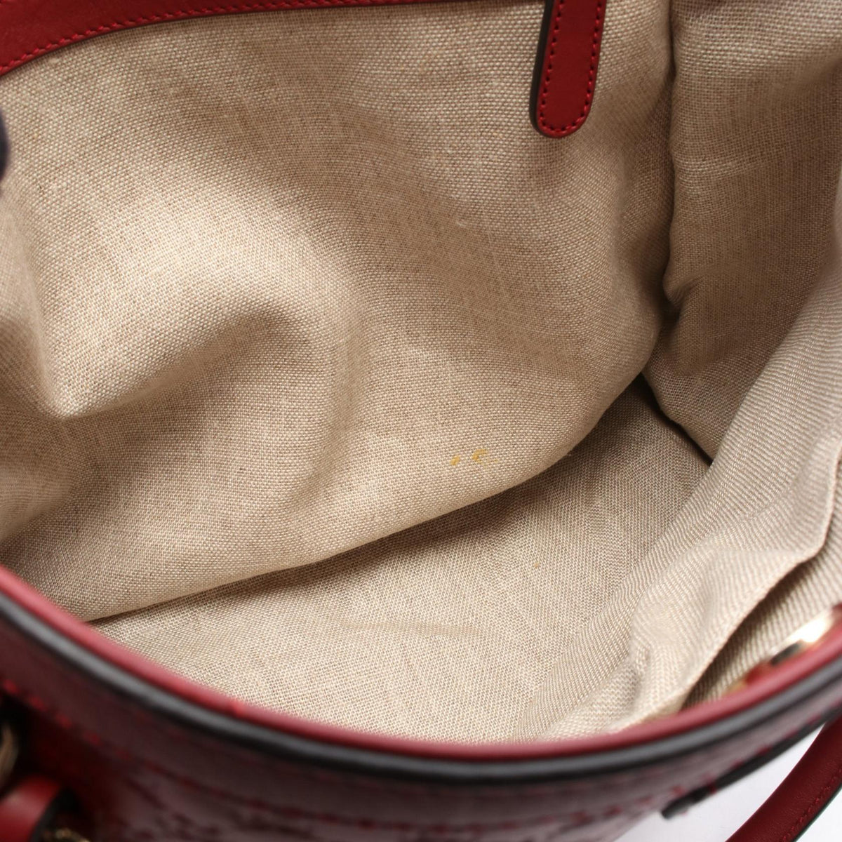 Gucci Micro Guccissima · Leather 2-Way Tote
