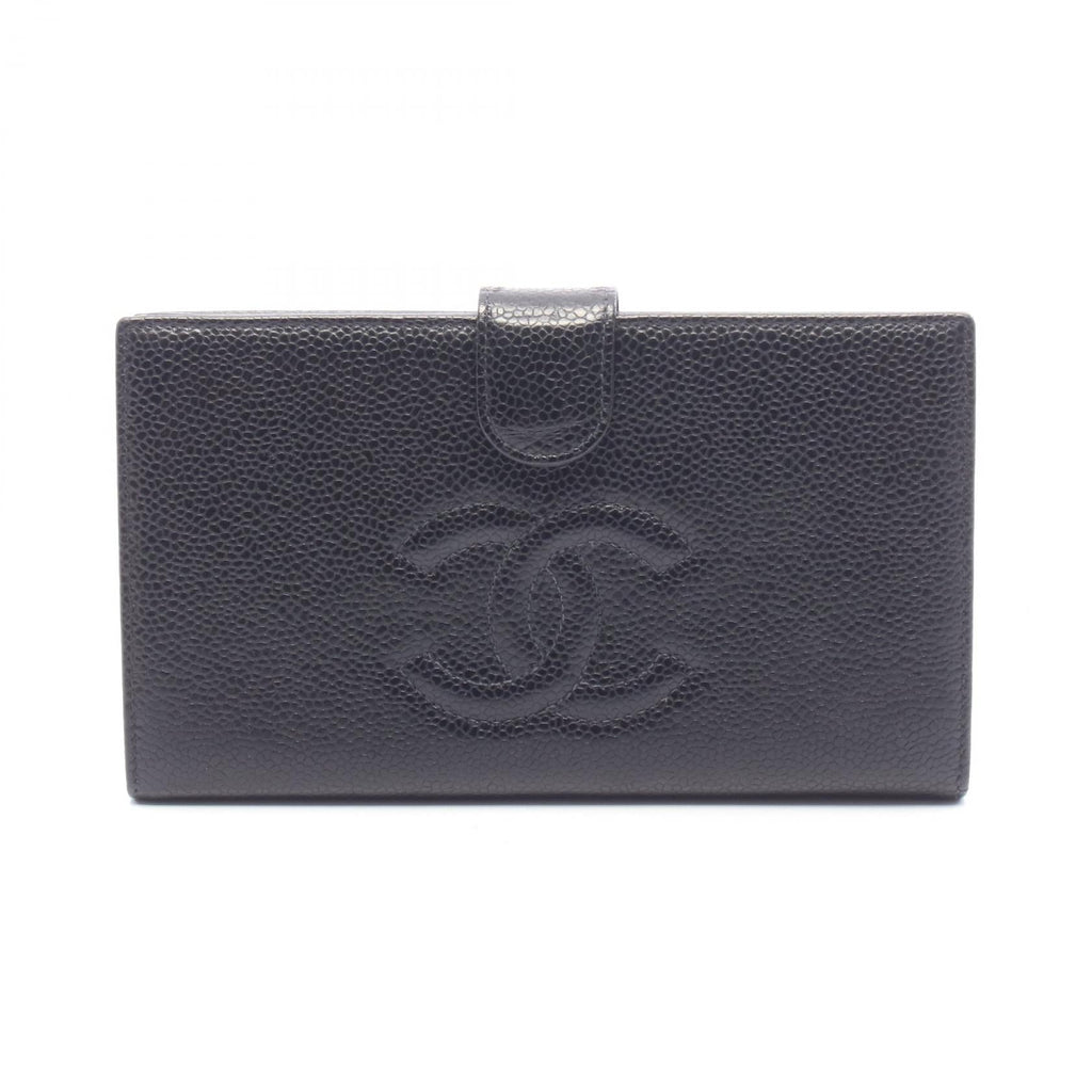 Chanel Coco · Calfskin Wallet · Gold Hardware