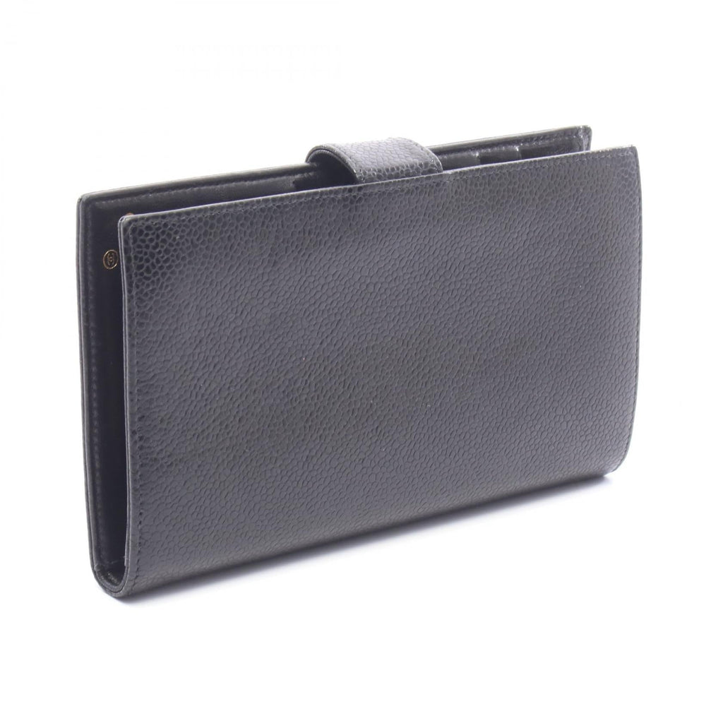 Chanel Coco · Calfskin Wallet · Gold Hardware