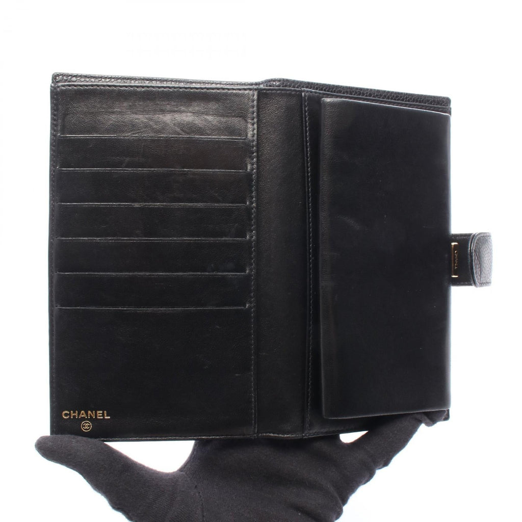 Chanel Coco · Calfskin Wallet · Gold Hardware