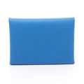 Hermès Calvi Duo · Chèvre · Bleu Hydra