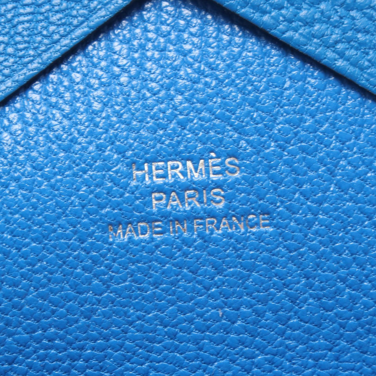 Hermès Calvi Duo · Chèvre · Bleu Hydra