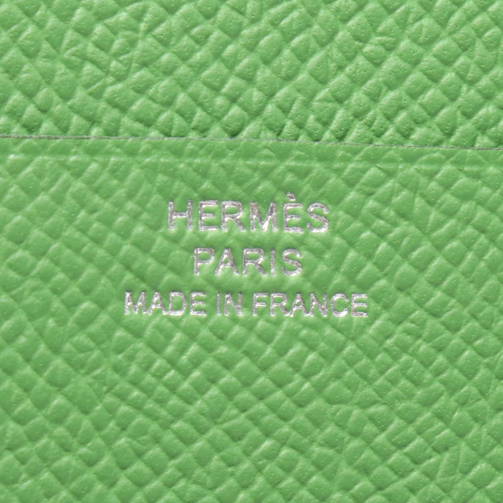 Hermès Bearn Combiné Verso · Vert Fizz Epsom