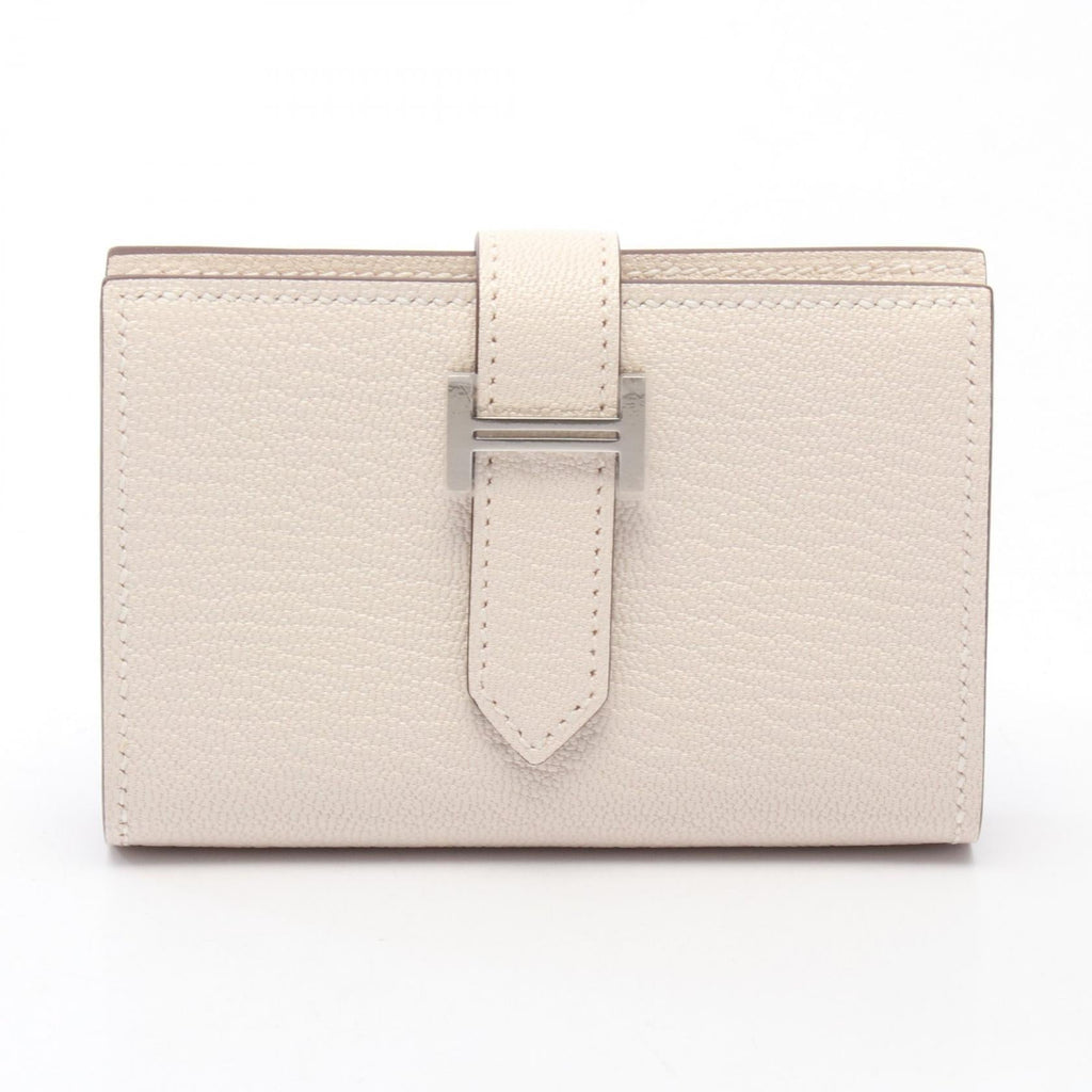 Hermès Bearn Mini · Nata Chèvre Card Case