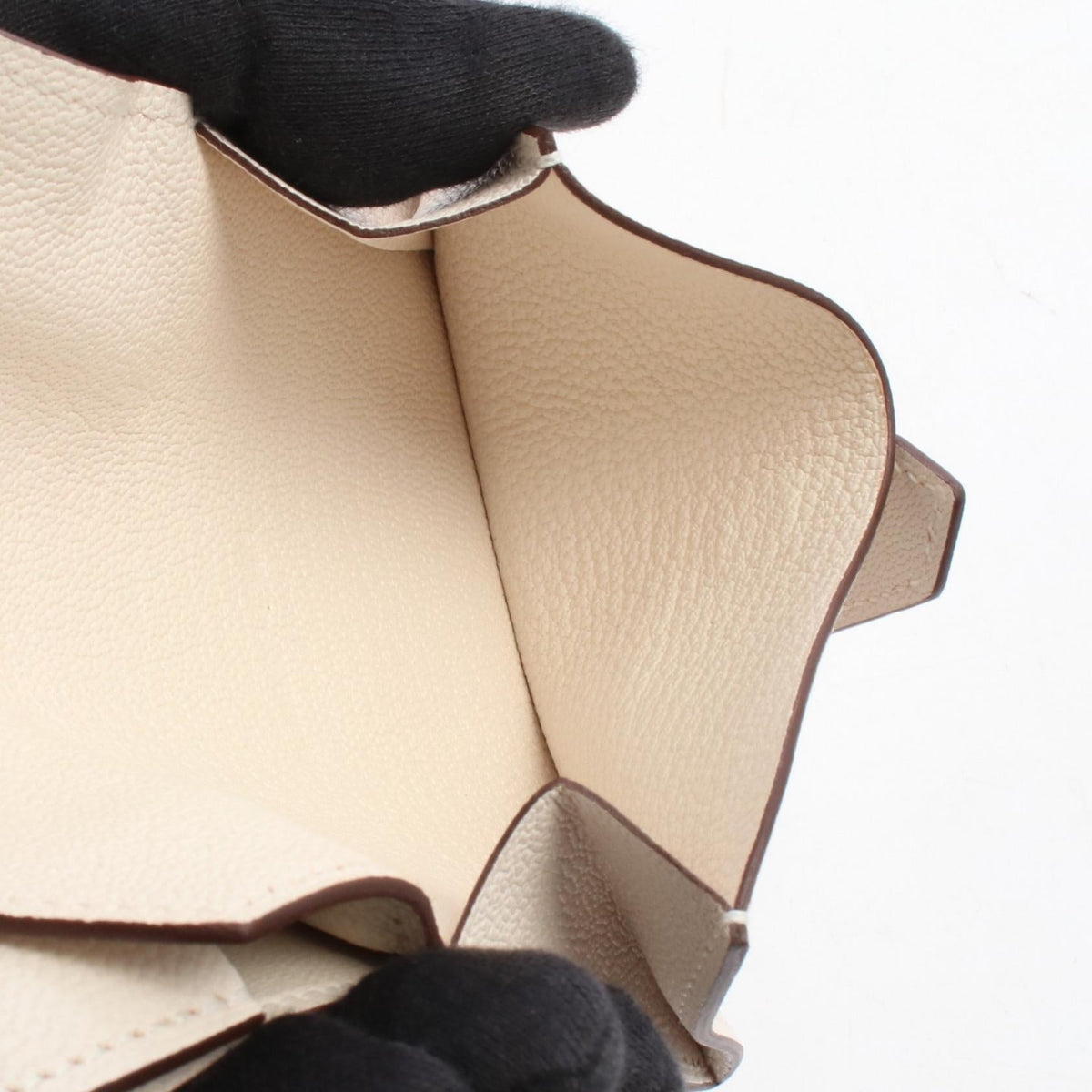 Hermès Bearn Mini · Nata Chèvre Card Case