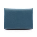 Hermès Calvi Duo · Bleu de Presse · Epsom