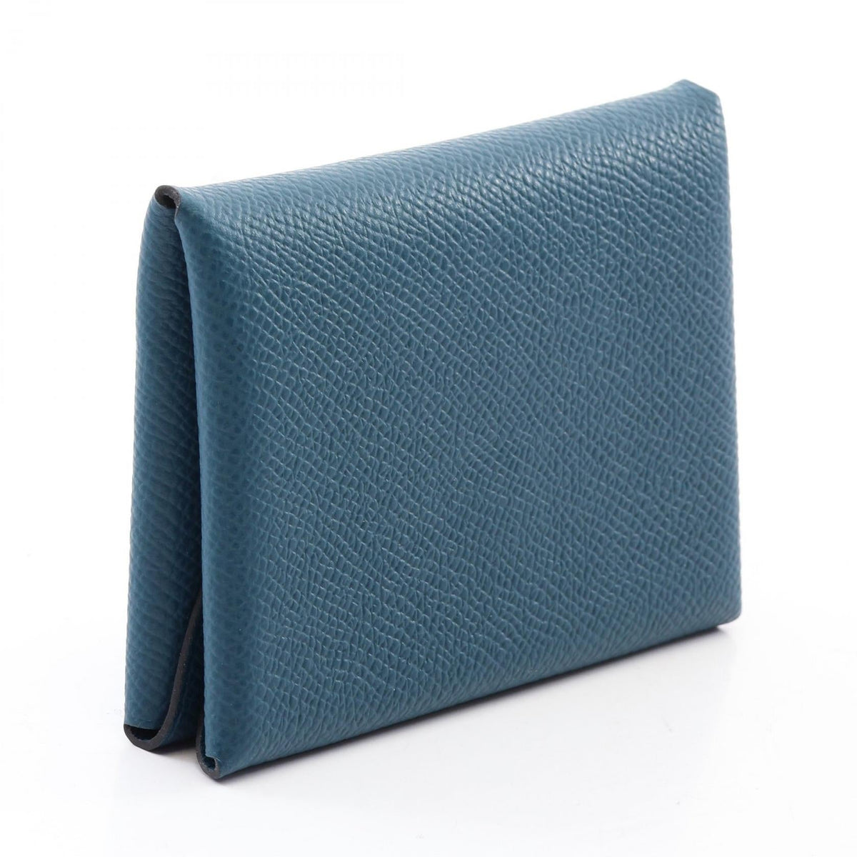 Hermès Calvi Duo · Bleu de Presse · Epsom