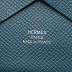 Hermès Calvi Duo · Bleu de Presse · Epsom