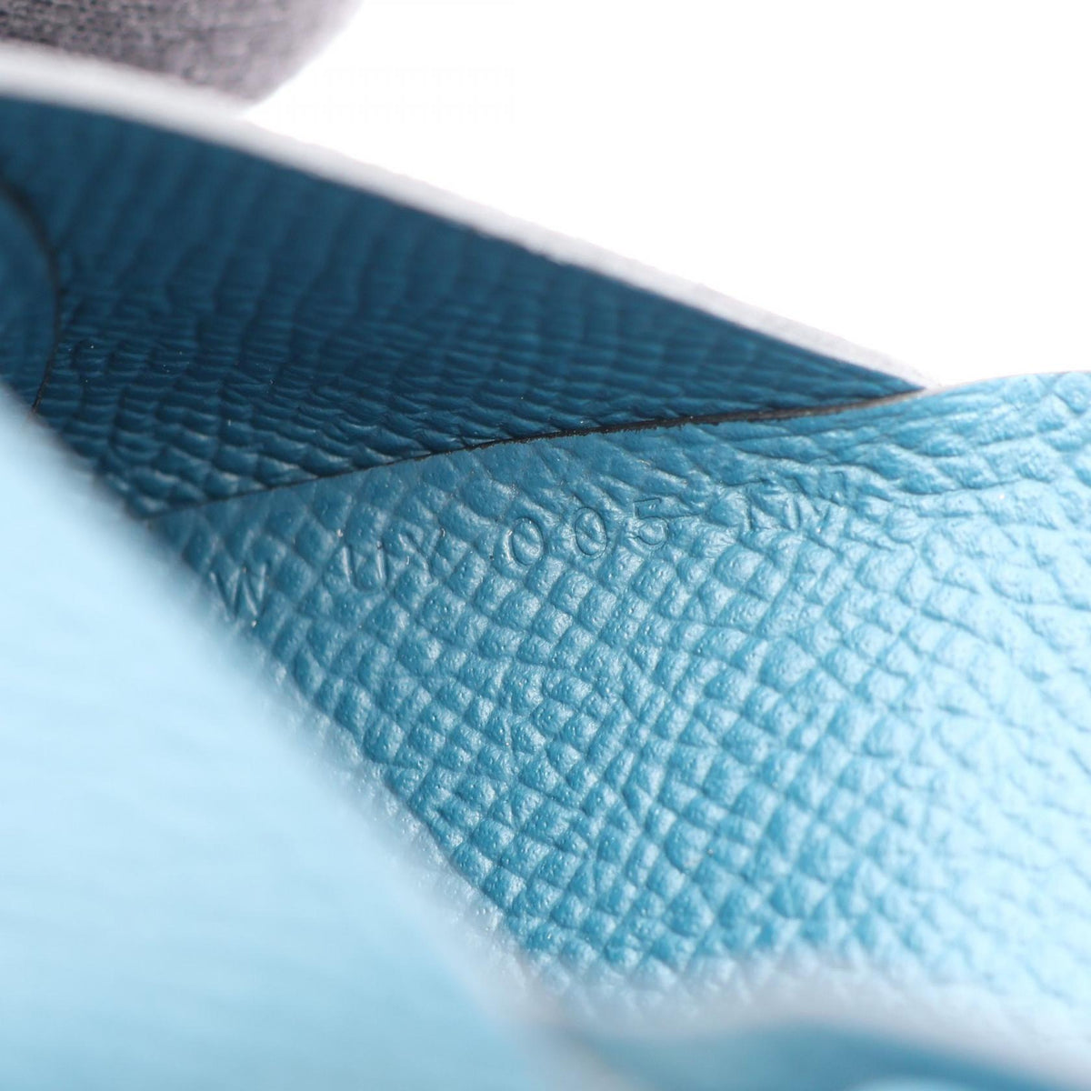 Hermès Calvi Duo · Bleu de Presse · Epsom