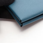 Hermès Calvi Duo · Bleu de Presse · Epsom
