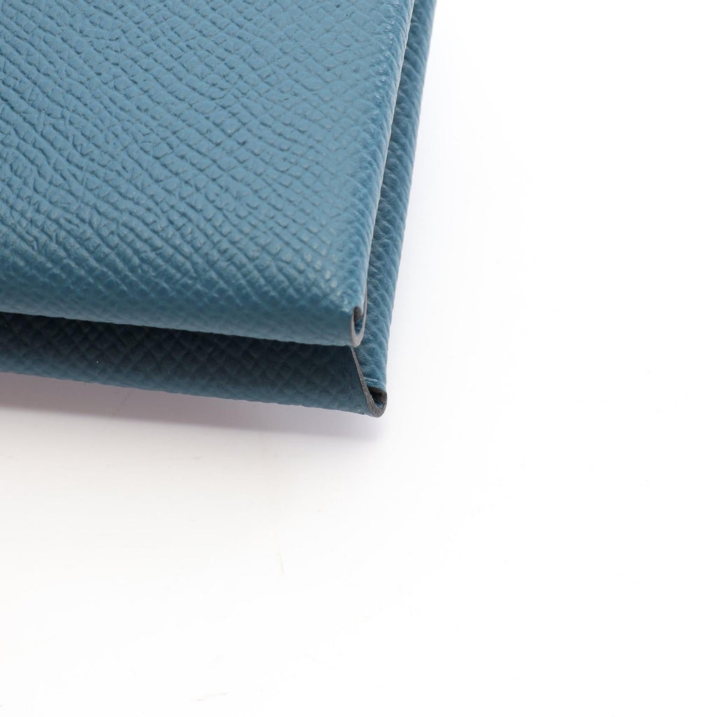 Hermès Calvi Duo · Bleu de Presse · Epsom