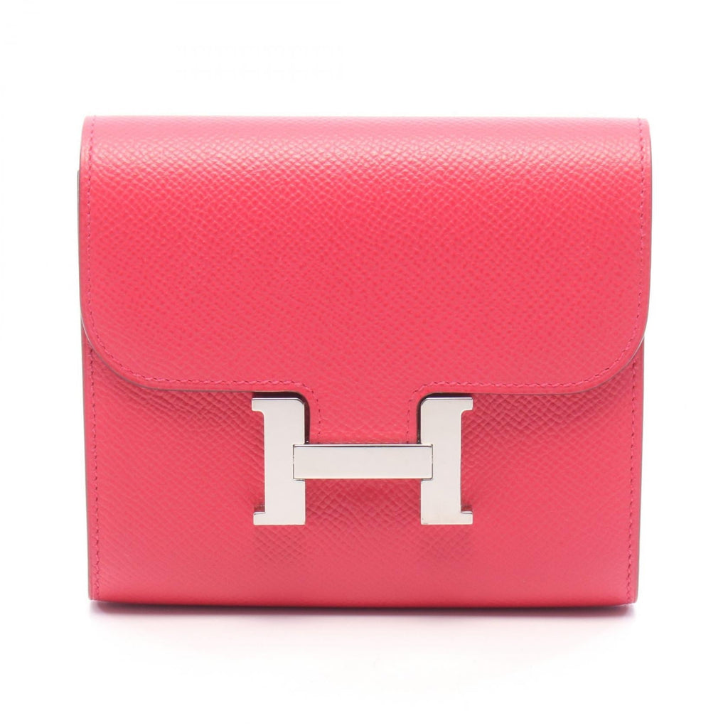 Hermès Constance Compact · Rose Extreme Epsom