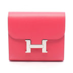 Hermès Constance Compact · Rose Extreme Epsom