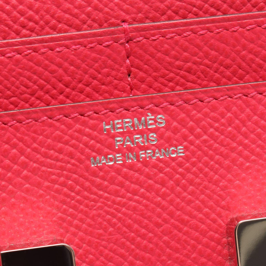 Hermès Constance Compact · Rose Extreme Epsom