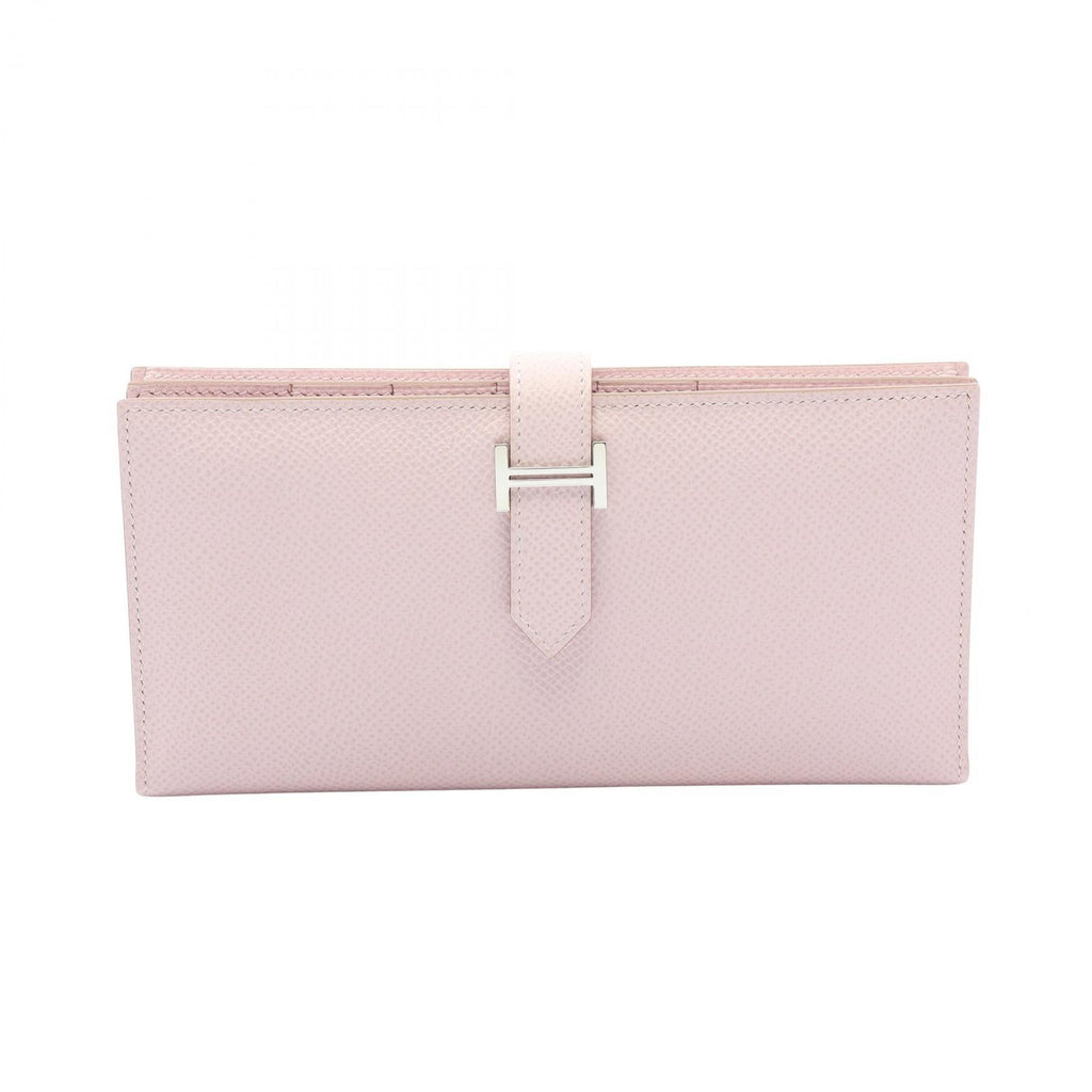 Hermès Bearn Soufflet · Mauve Pale · Epsom