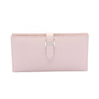 Hermès Bearn Soufflet · Mauve Pale · Epsom